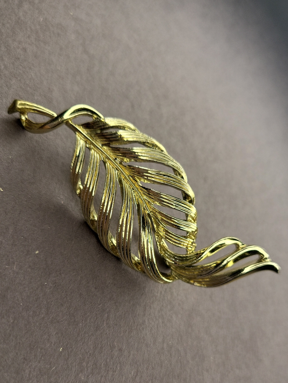 Gold Leaf Brooch
